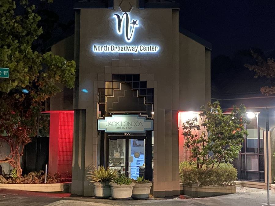 North Broadway Center daytime full sign view